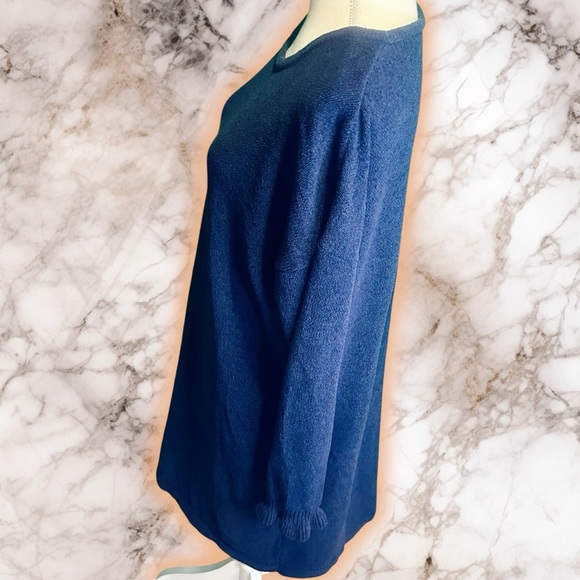 Lilly Pulitzer ‘Galen’ Chenille Ruffle Cuff Sweater Dress in “True Navy” Size XL - Picture 7 of 15